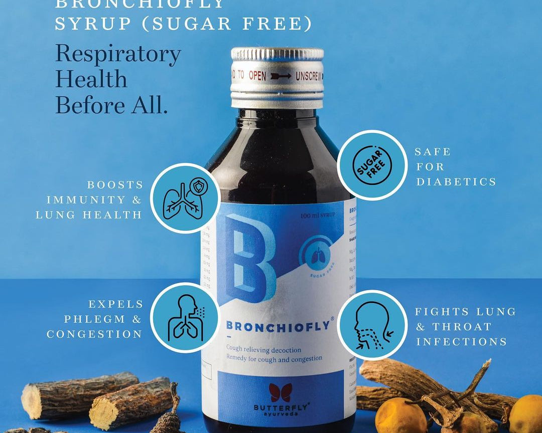 Bronchiofly : Sugarfree Ayurvedic Syrup For Relieving Cough