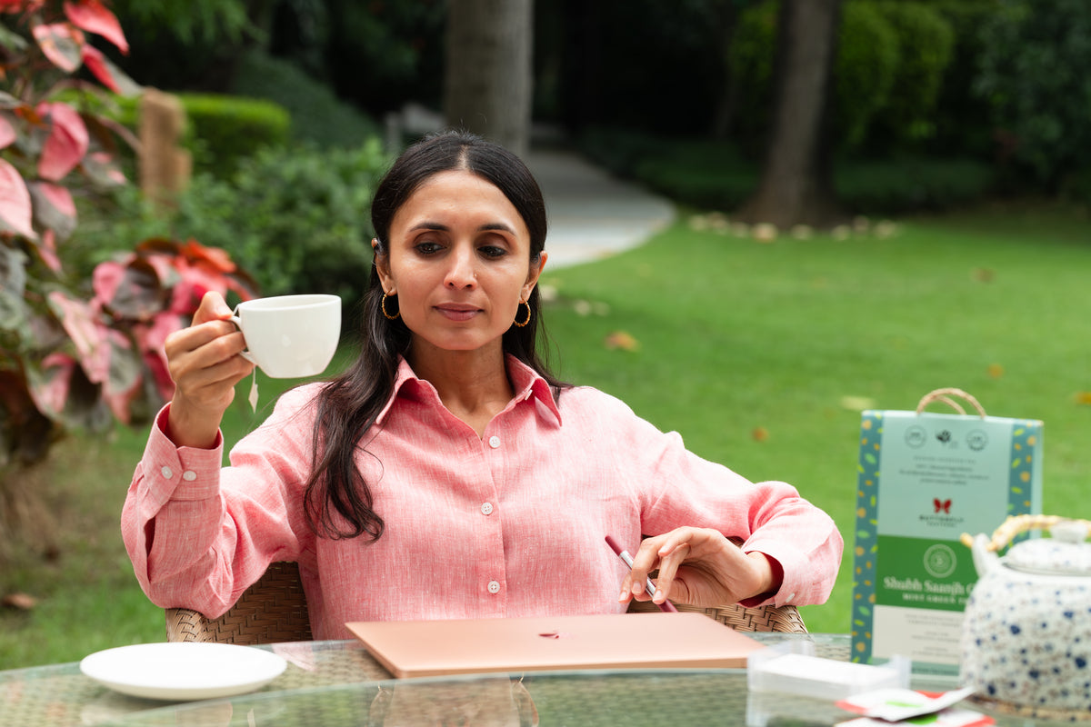 Shubh Saanjh Chai Darjeeling Mint Green Tea Eases Belching and Nausea for Better Digestive Health!
