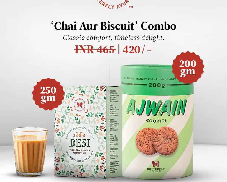 Butterfly Ayurveda Special Combo Pack: Cookies and Chai with Exclusive Discounts