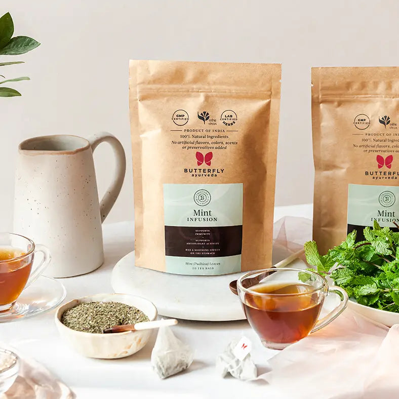 Mint Leaf Herbal Infusion Tea Bags